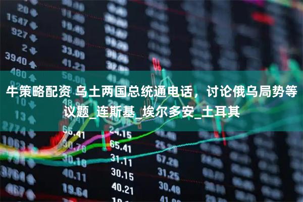 牛策略配资 乌土两国总统通电话，讨论俄乌局势等议题_连斯基_埃尔多安_土耳其